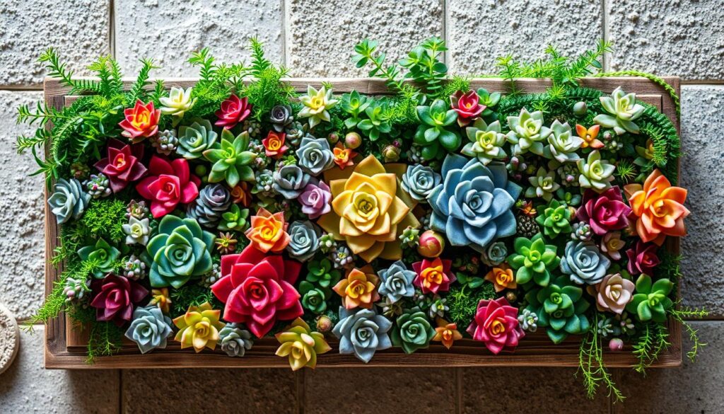 DIY succulent wall garden