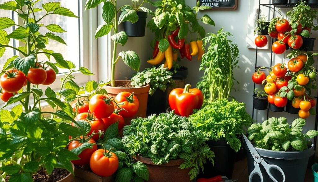 Indoor Garden Harvesting