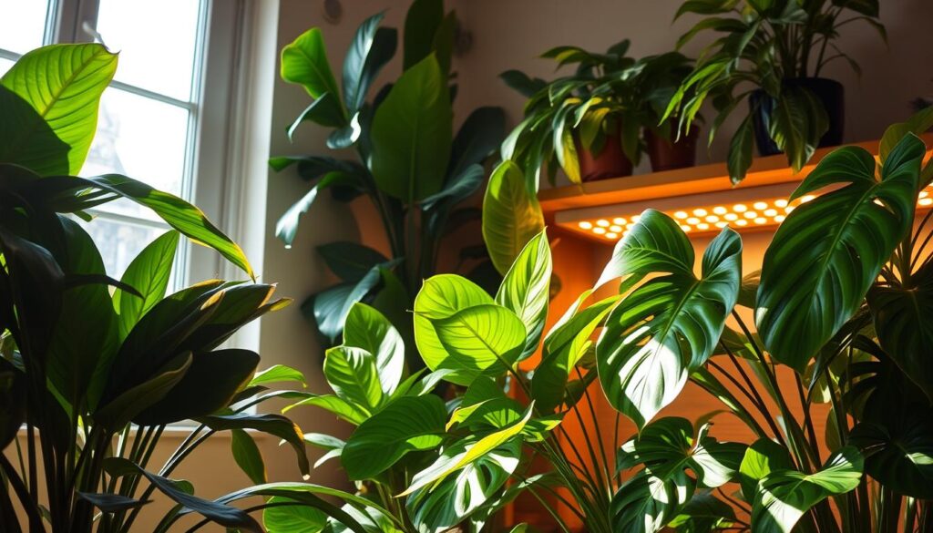 indoor tropical plant lighting