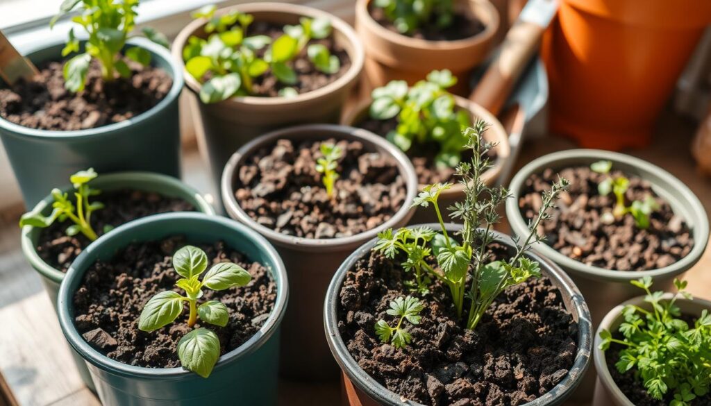 optimal soil mix for growing herbs indoors