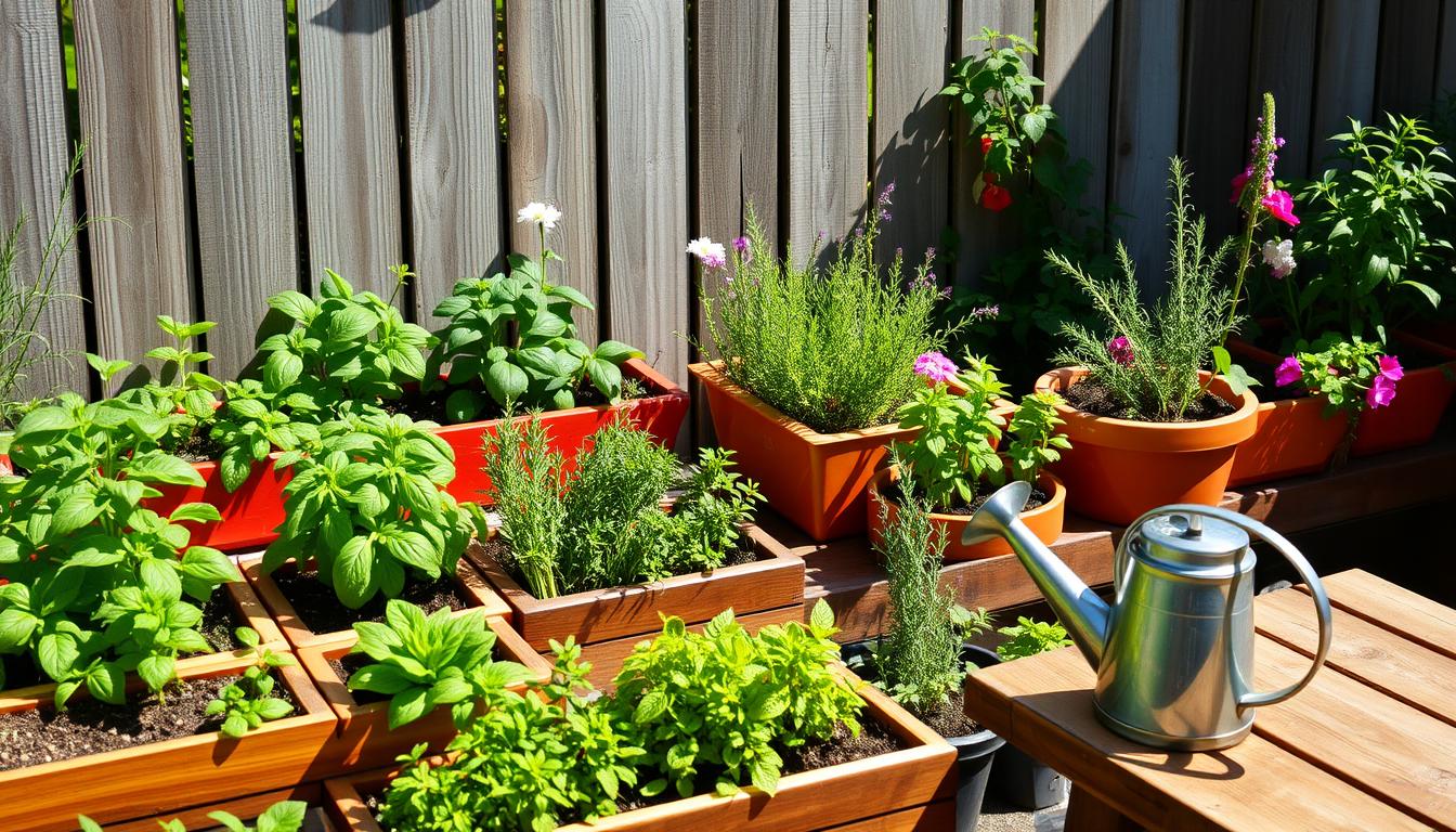 small herb garden layout