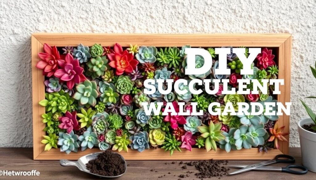 succulent wall garden