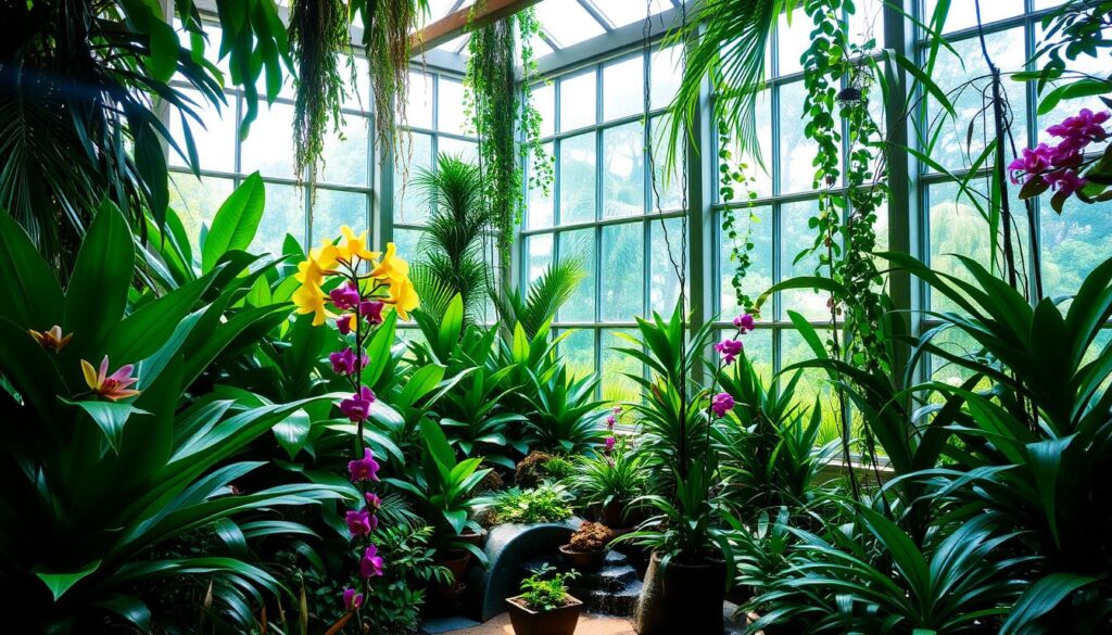 tropical indoor garden ideas